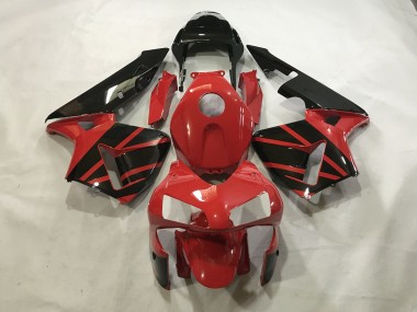 Rot Glänzend / Schwarz 2003-2004 Honda CBR600RR Motorrad Verkleidung