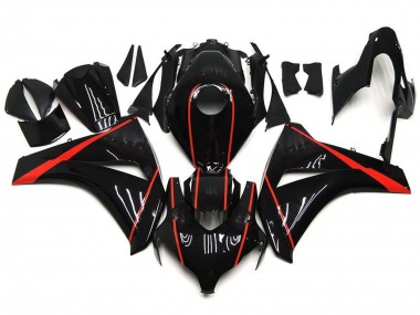 Rot Glänzend & Schwarz 2008-2011 Honda CBR1000RR Motorrad Verkleidung