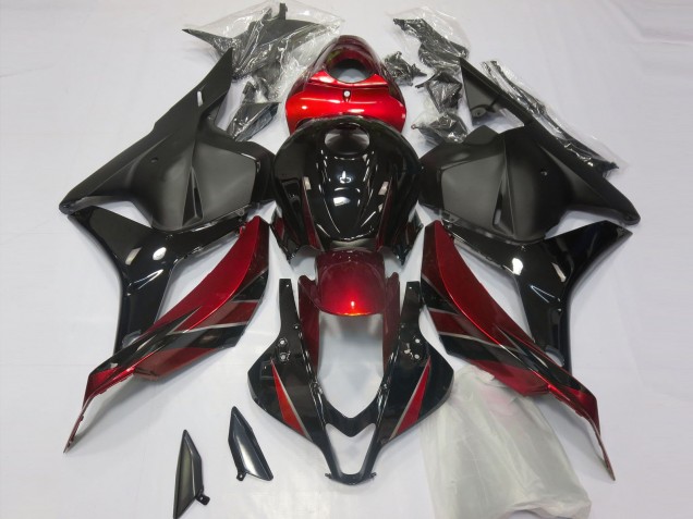 Rot Glänzend & Schwarz 2009-2012 Honda CBR600RR Motorrad Verkleidung Rot Glänzend & Schwarz 2009-2012 Honda CBR600RR Motorrad Verkleidung