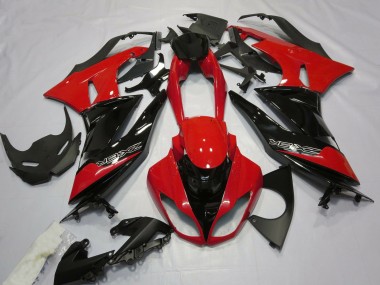 Rot Glänzend & Schwarz 2009-2012 Kawasaki ZX6R Motorrad Verkleidung