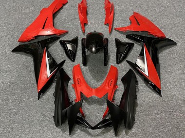 Rot Glänzend & Schwarz 2011-2024 Suzuki GSXR 600-750 Motorrad Verkleidung