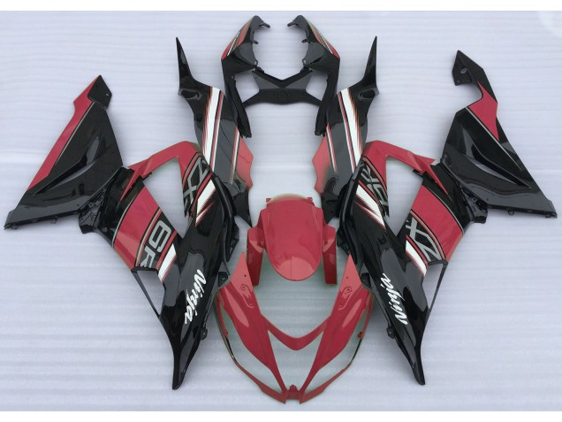 Rot Glänzend & Schwarz 2013-2018 Kawasaki ZX6R Motorrad Verkleidung Rot Glänzend & Schwarz 2013-2018 Kawasaki ZX6R Motorrad Verkleidung