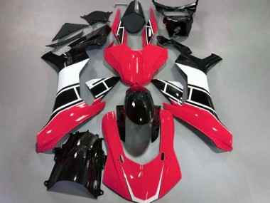 Rot Glänzend Weiß & Schwarz 2015-2019 Yamaha R1 Motorrad Verkleidung