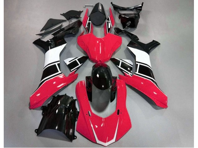 Rot Glänzend Weiß & Schwarz 2015-2019 Yamaha R1 Motorrad Verkleidung Rot Glänzend Weiß & Schwarz 2015-2019 Yamaha R1 Motorrad Verkleidung