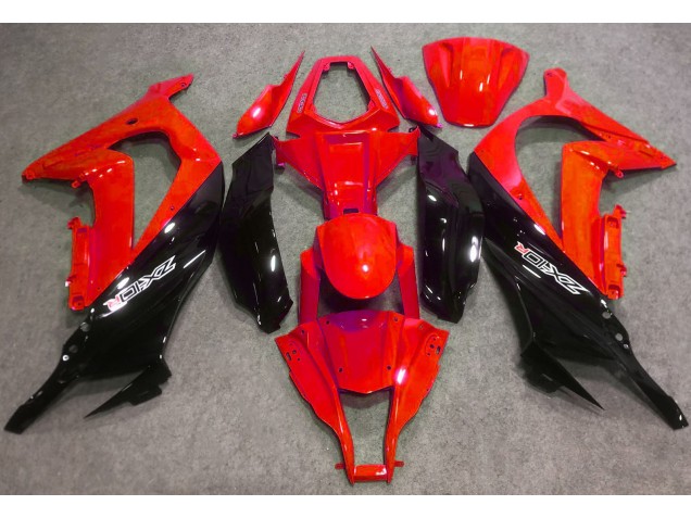 Rot Glänzend & Schwarz 2016-2019 Kawasaki ZX10R Motorrad Verkleidung Rot Glänzend & Schwarz 2016-2019 Kawasaki ZX10R Motorrad Verkleidung