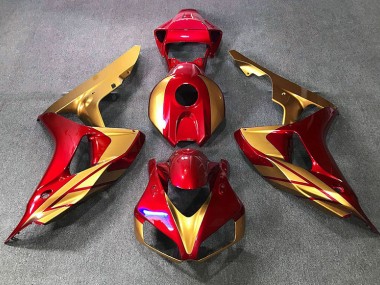 Rot & Gold 2006-2007 Honda CBR1000RR Motorrad Verkleidung