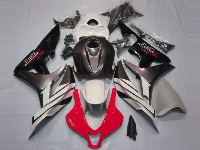 Rot Weiß & Grau 2007-2008 Honda CBR600RR Motorrad Verkleidung Rot Weiß & Grau 2007-2008 Honda CBR600RR Motorrad Verkleidung