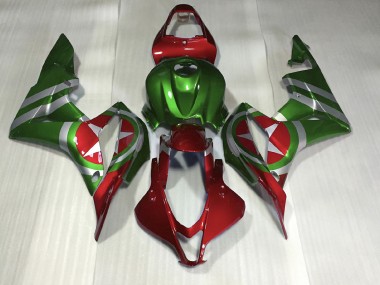 Rot & Grün Captain America 2007-2008 Honda CBR600RR Motorrad Verkleidung