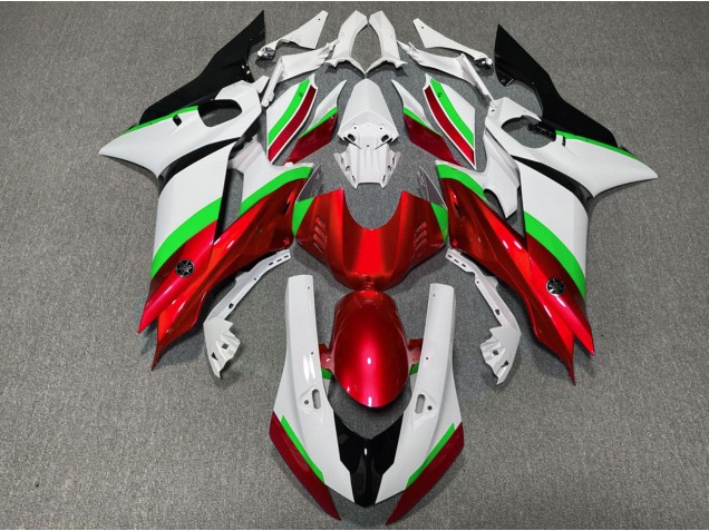 Rot & Grün Glänzend 2017-2021 Yamaha R6 Motorrad Verkleidung Rot & Grün Glänzend 2017-2021 Yamaha R6 Motorrad Verkleidung