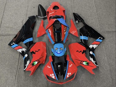 Rot Hai 2013-2023 Honda CBR600RR Motorrad Verkleidung