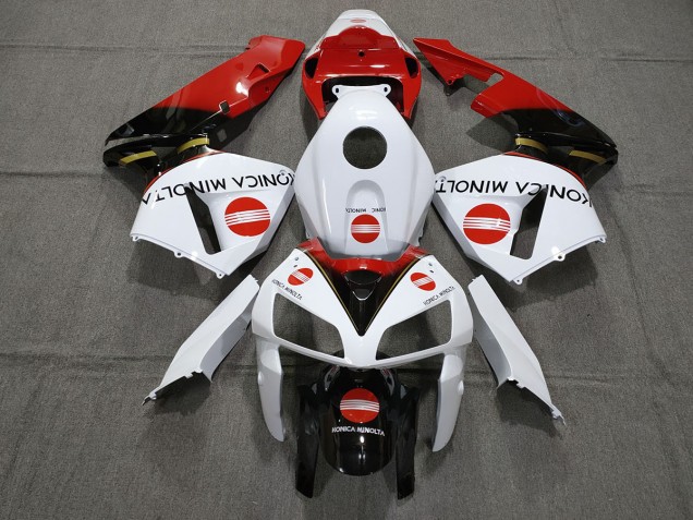 Rot Konica Minolta 2005-2006 Honda CBR600RR Motorrad Verkleidung Rot Konica Minolta 2005-2006 Honda CBR600RR Motorrad Verkleidung