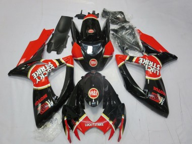 Rot Lucky Strike 2006-2007 Suzuki GSXR 600-750 Motorrad Verkleidung