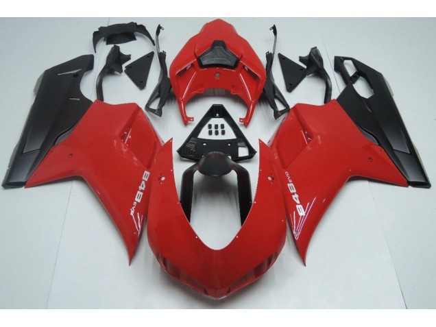 Rot Matt Schwarz 2007-2014 Ducati 848 1098 1198 Motorrad Verkleidung Rot Matt Schwarz 2007-2014 Ducati 848 1098 1198 Motorrad Verkleidung