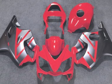 Rot & Matt Silber 2001-2003 Honda CBR600 F4i Motorrad Verkleidung