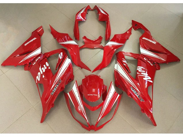 Rot Ninja 2013-2018 Kawasaki ZX6R Motorrad Verkleidung Rot Ninja 2013-2018 Kawasaki ZX6R Motorrad Verkleidung