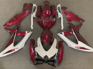 Rot OEM-Stil 2008-2010 Suzuki GSXR 600-750 Motorrad Verkleidung
