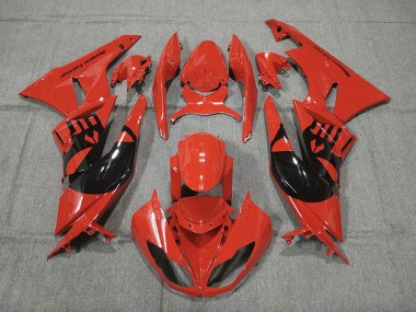 Rot Punisher 2009-2012 Kawasaki ZX6R Motorrad Verkleidung