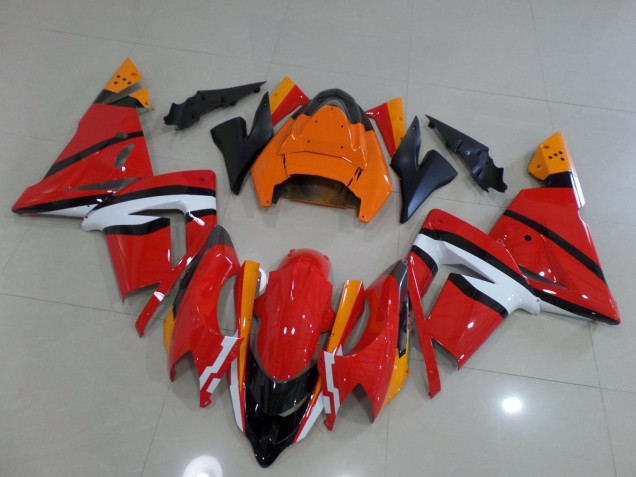 Rot-Weiß-Rosa 2004-2005 Kawasaki ZX10R Motorrad Verkleidung Rot-Weiß-Rosa 2004-2005 Kawasaki ZX10R Motorrad Verkleidung