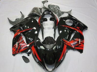 Rot & Schwarz 1997-2007 Suzuki GSXR 1300 Motorrad Verkleidung