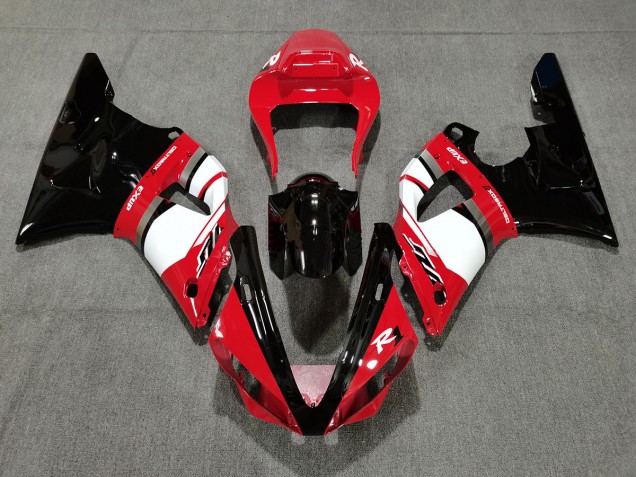 Rot & Schwarz 2000-2001 Yamaha R1 Motorrad Verkleidung Rot & Schwarz 2000-2001 Yamaha R1 Motorrad Verkleidung