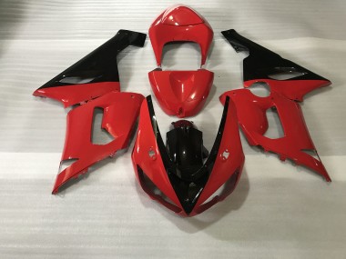 Rot & Schwarz 2005-2006 Kawasaki ZX6R Motorrad Verkleidung