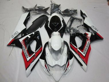 Rot Schwarz & Weiß 2005-2006 Suzuki GSXR 1000 Motorrad Verkleidung