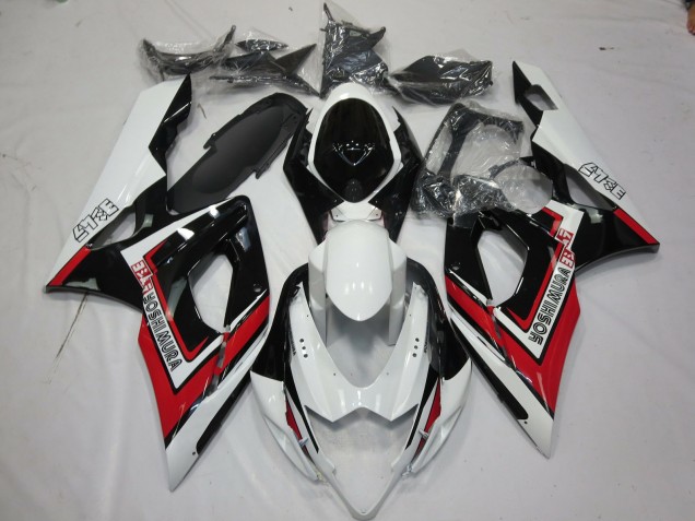 Rot Schwarz & Weiß 2005-2006 Suzuki GSXR 1000 Motorrad Verkleidung Rot Schwarz & Weiß 2005-2006 Suzuki GSXR 1000 Motorrad Verkleidung