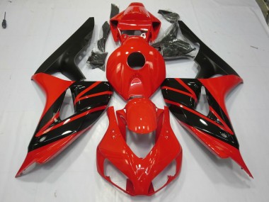 Rot & Schwarz 2006-2007 Honda CBR1000RR Motorrad Verkleidung