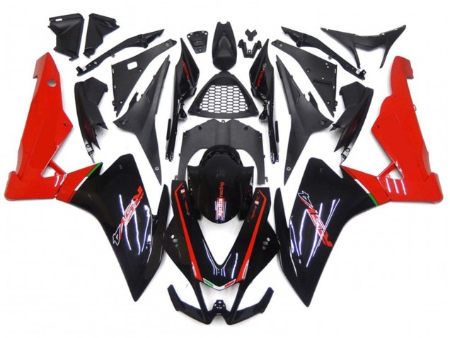 Rot & Schwarz 2010-2015 Aprilia RSV4 1000 Motorrad Verkleidung Rot & Schwarz 2010-2015 Aprilia RSV4 1000 Motorrad Verkleidung