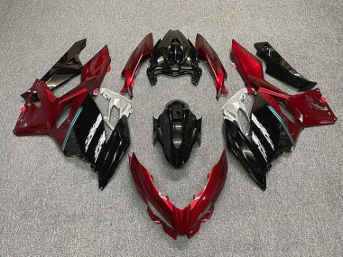 Rot & Schwarz 2018-2023 Kawasaki Ninja 400 Motorrad Verkleidung