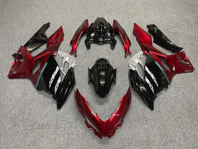 Rot & Schwarz 2018-2023 Kawasaki Ninja 400 Motorrad Verkleidung Rot & Schwarz 2018-2023 Kawasaki Ninja 400 Motorrad Verkleidung