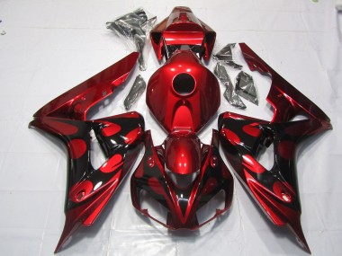 Rot & Schwarz Candy 2006-2007 Honda CBR1000RR Motorrad Verkleidung