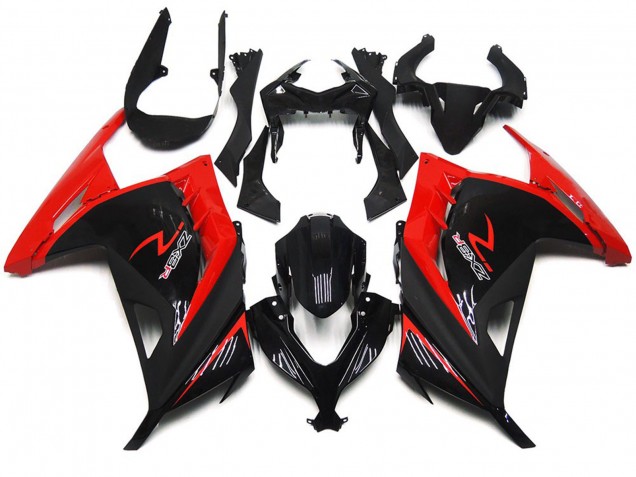 Rot & Schwarz Glänzend 2013-2018 Kawasaki Ninja 300 Motorrad Verkleidung Rot & Schwarz Glänzend 2013-2018 Kawasaki Ninja 300 Motorrad Verkleidung