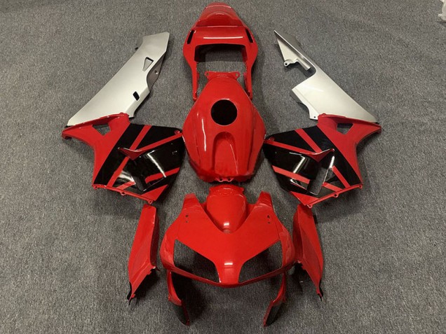 Rot Schwarz & Silber 2003-2004 Honda CBR600RR Motorrad Verkleidung Rot Schwarz & Silber 2003-2004 Honda CBR600RR Motorrad Verkleidung