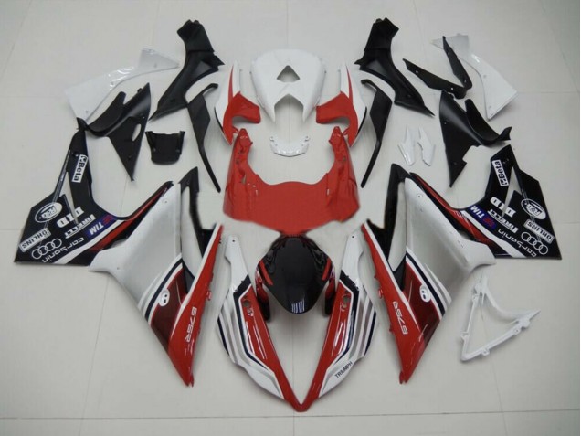 Rot Weiß & Schwarz Stil 2013-2016 Triumph Daytona 675 Motorrad Verkleidung Rot Weiß & Schwarz Stil 2013-2016 Triumph Daytona 675 Motorrad Verkleidung