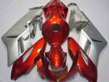 Rot-Silber 2004-2005 Honda CBR1000RR Motorrad Verkleidung