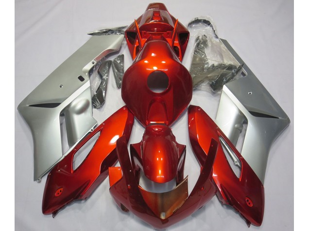 Rot-Silber 2004-2005 Honda CBR1000RR Motorrad Verkleidung Rot-Silber 2004-2005 Honda CBR1000RR Motorrad Verkleidung