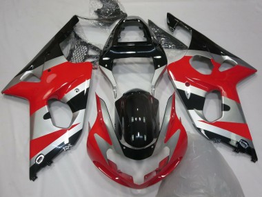 Rot Silber OEM Stil 2000-2002 Suzuki GSXR 1000 Motorrad Verkleidung