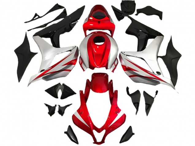 Rot & Silber OEM-Stil 2007-2008 Honda CBR600RR Motorrad Verkleidung Rot & Silber OEM-Stil 2007-2008 Honda CBR600RR Motorrad Verkleidung