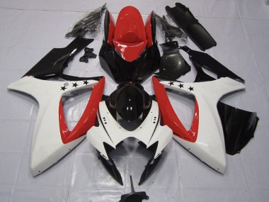 Rot Stern 2006-2007 Suzuki GSXR 600-750 Motorrad Verkleidung