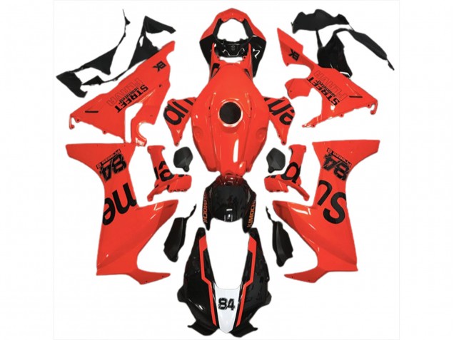 Rot Street Flava 2017-2023 Honda CBR1000RR Motorrad Verkleidung Rot Street Flava 2017-2023 Honda CBR1000RR Motorrad Verkleidung