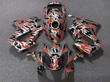 Rot Tarnung 2002-2012 Honda VFR800 Motorrad Verkleidung