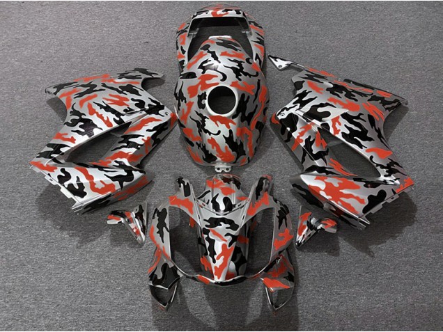 Rot Tarnung 2002-2012 Honda VFR800 Motorrad Verkleidung Rot Tarnung 2002-2012 Honda VFR800 Motorrad Verkleidung