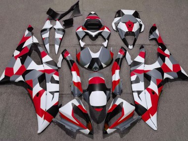 Rot Tarnung Uni 2008-2016 Yamaha R6 Motorrad Verkleidung