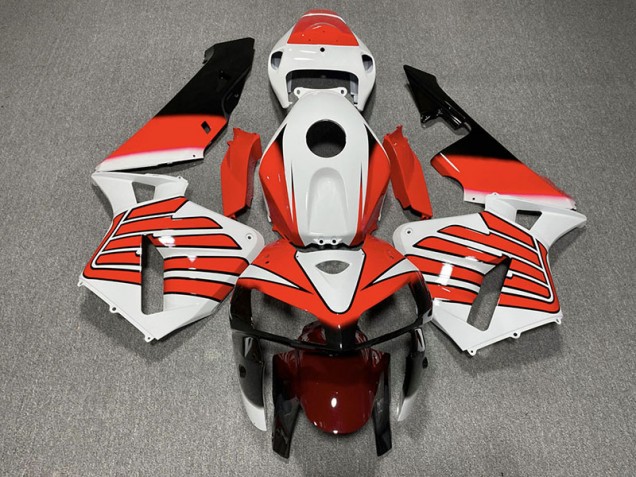 Rot & Weiße Flügel 2005-2006 Honda CBR600RR Motorrad Verkleidung Rot & Weiße Flügel 2005-2006 Honda CBR600RR Motorrad Verkleidung