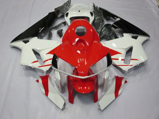Rot-Weißer Stil 2005-2006 Honda CBR600RR Motorrad Verkleidung Rot-Weißer Stil 2005-2006 Honda CBR600RR Motorrad Verkleidung