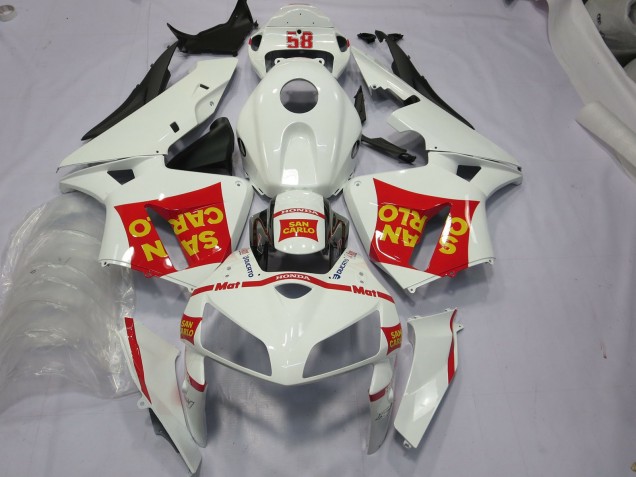San Carlo 58 2005-2006 Honda CBR600RR Motorrad Verkleidung San Carlo 58 2005-2006 Honda CBR600RR Motorrad Verkleidung