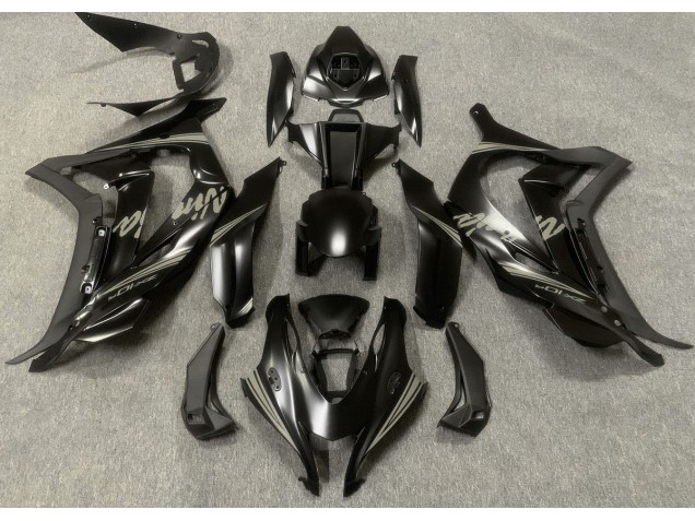 Satinschwarz & Grau 2016-2019 Kawasaki ZX10R Motorrad Verkleidung Satinschwarz & Grau 2016-2019 Kawasaki ZX10R Motorrad Verkleidung