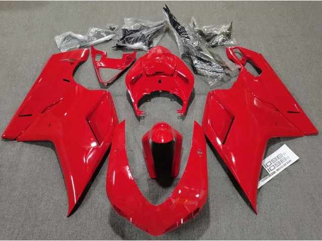 Schlichte Glanz Rot 2007-2014 Ducati 848 1098 1198 Motorrad Verkleidung Schlichte Glanz Rot 2007-2014 Ducati 848 1098 1198 Motorrad Verkleidung