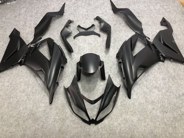 Schlichte Matt Schwarz 2013-2018 Kawasaki ZX6R Motorrad Verkleidung Schlichte Matt Schwarz 2013-2018 Kawasaki ZX6R Motorrad Verkleidung